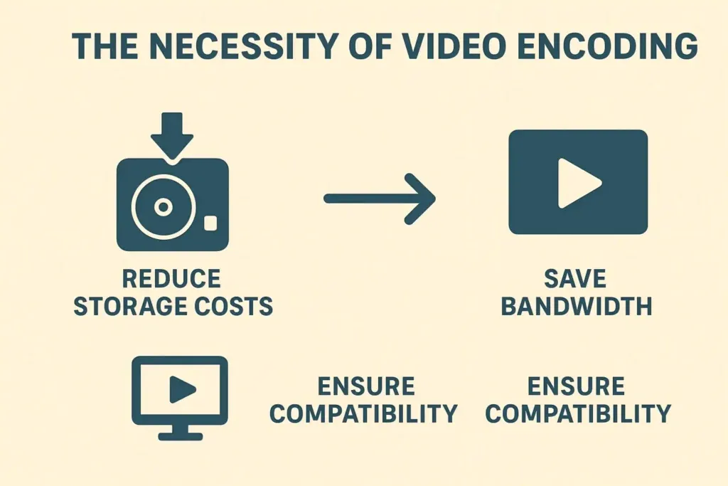 Why video encoding is needed chart